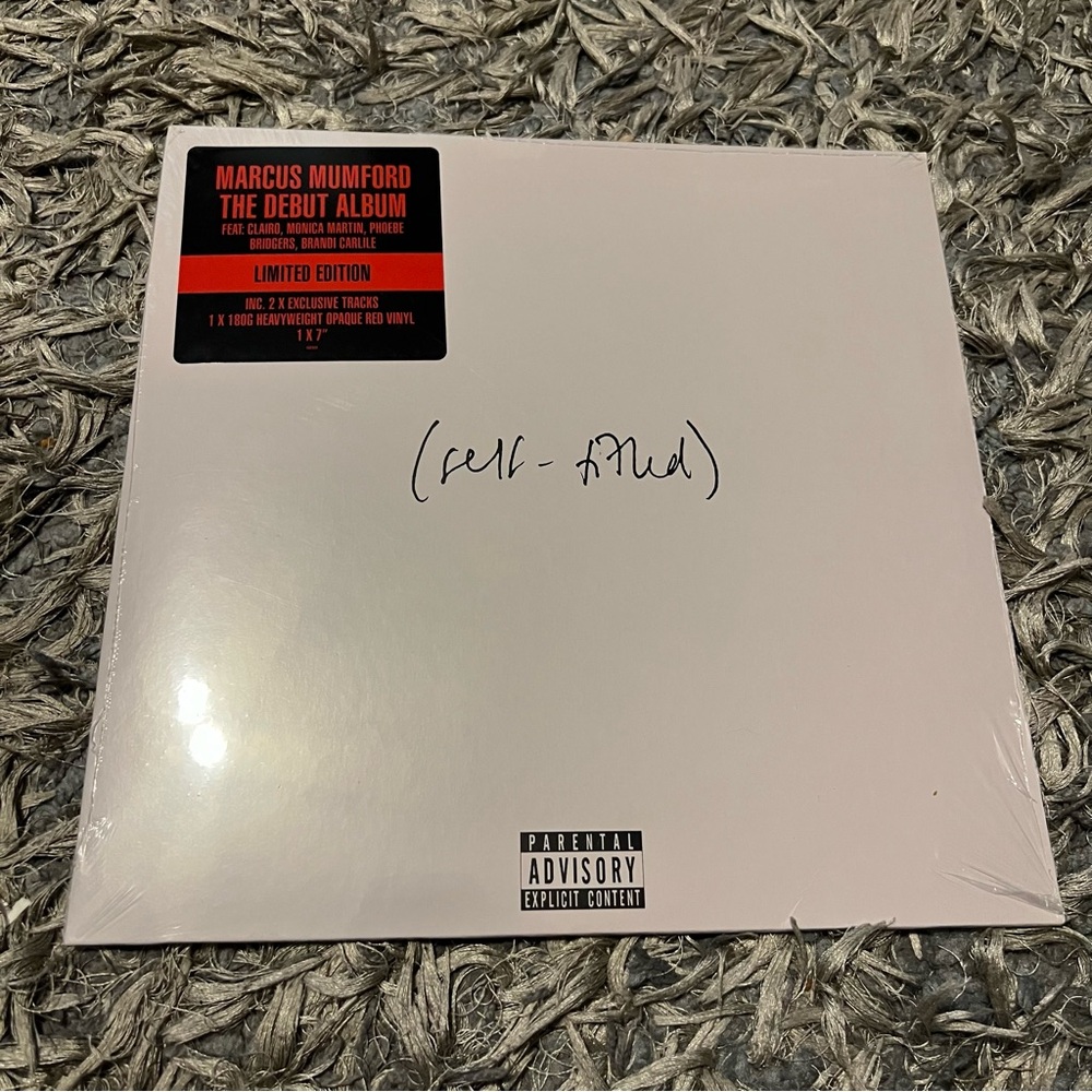 Sealed Marcus Mumford self-titled album vinyl limited edition red color